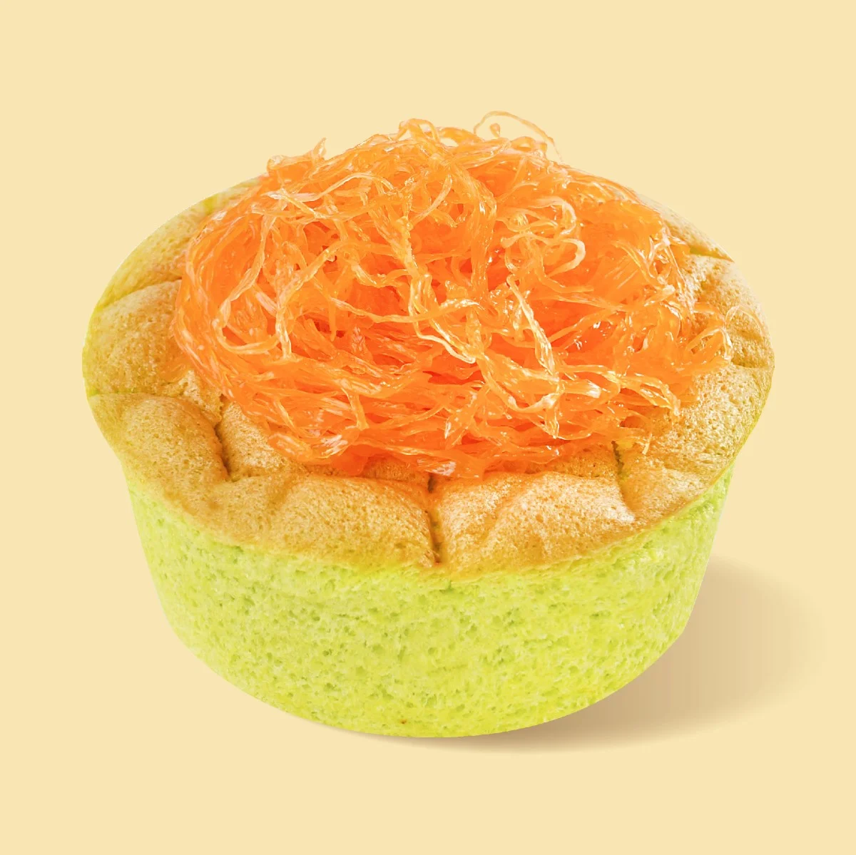 มาม่อนเค้กใบเตย ฝอยทอง